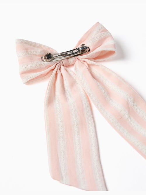 Fermaglio per capelli con fiocco a righe - Kiabi