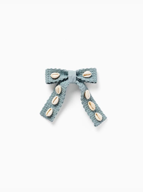 Fermaglio per capelli con fiocco e conchiglie cauri - Kiabi