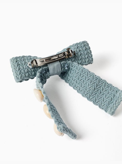 Fermaglio per capelli con fiocco e conchiglie cauri - Kiabi