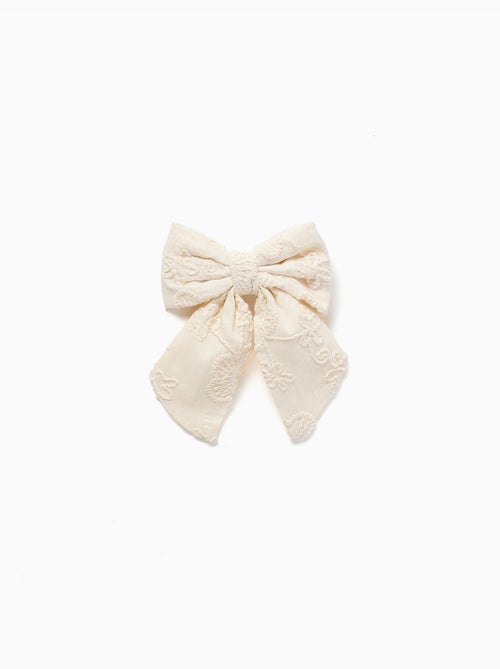 Fermaglio per capelli con fiocco e ricamo - Kiabi