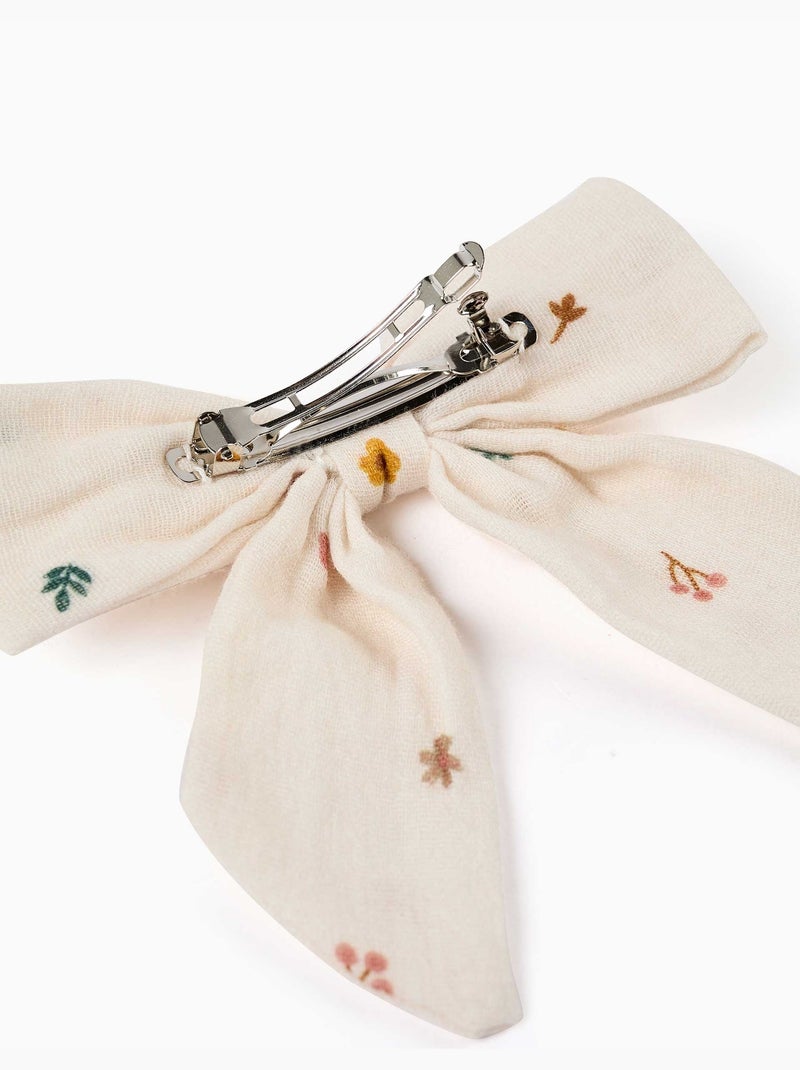 Fermaglio per capelli con fiocco floreale Bianco - Kiabi