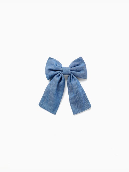 Fermaglio per capelli con fiocco in denim - Kiabi