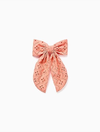 Fermaglio per capelli con fiocco in ricamo inglese