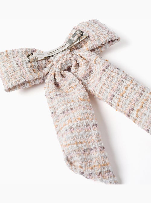 Fermaglio per capelli con fiocco in tweed - Kiabi