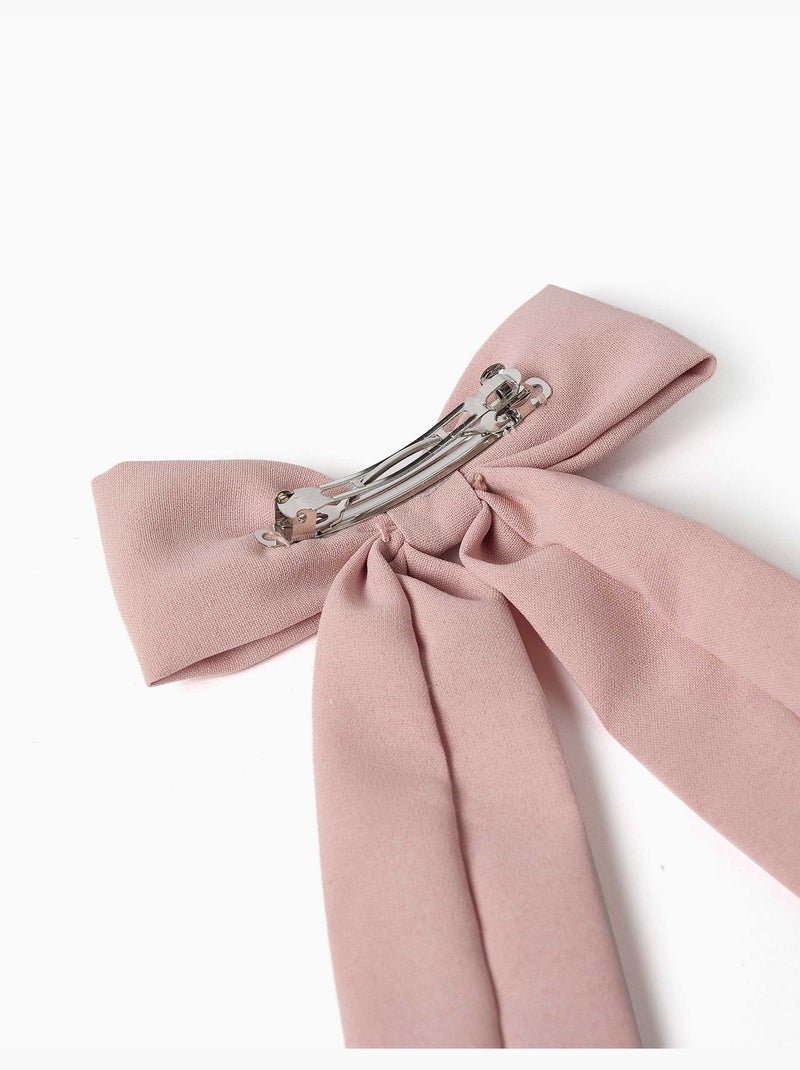 Fermaglio per capelli con fiocco lungo Rosa chiaro - Kiabi