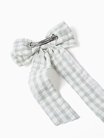 Fermaglio per capelli con fiocco vichy brothers & sisters