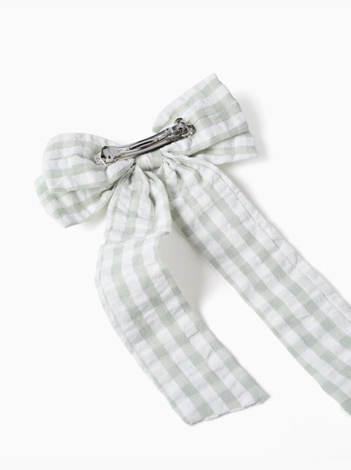 Fermaglio per capelli con fiocco vichy brothers & sisters - Kiabi