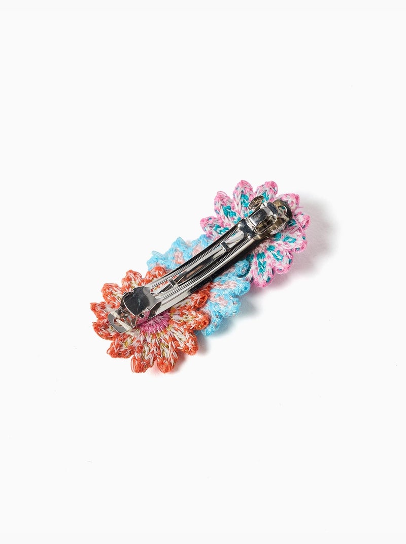 Fermaglio per capelli con fiori all'uncinetto Bianco - Kiabi