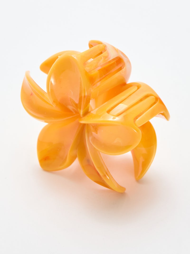 Fermaglio stile fiore di tiaré Arancione - Kiabi