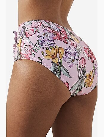 Filipa slip bikini a vita alta con stampa floreale penti