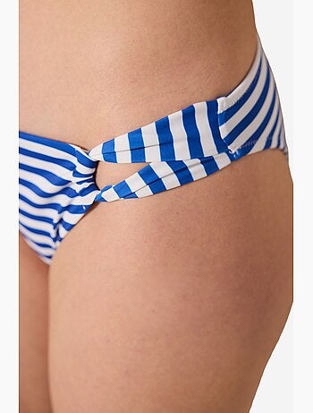Finny slip bikini con righe laterali penti