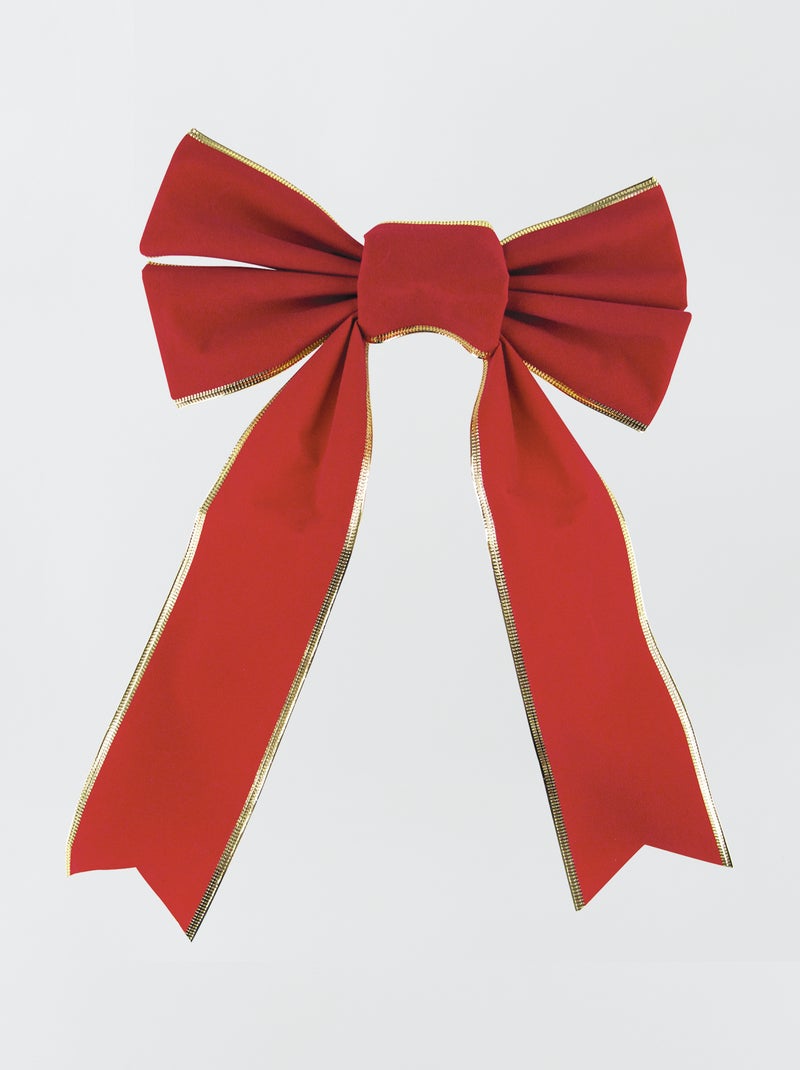 Fiocco decorativo in velluto ROSSO - Kiabi