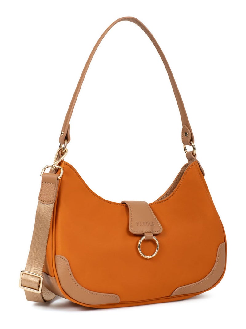 FIONA - Borsa a spalla con 1 manico - Materiale idrorepellente Arancione - Kiabi