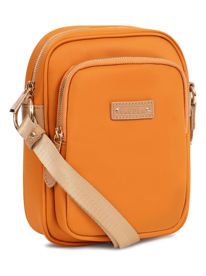 FIONA - Borsa a tracolla - Materiale idrorepellente Arancione - Kiabi