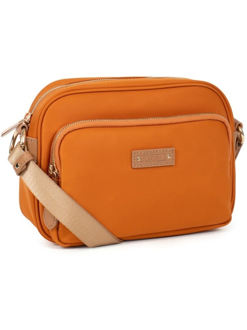 FIONA - Borsa a tracolla - Materiale idrorepellente Arancione - Kiabi