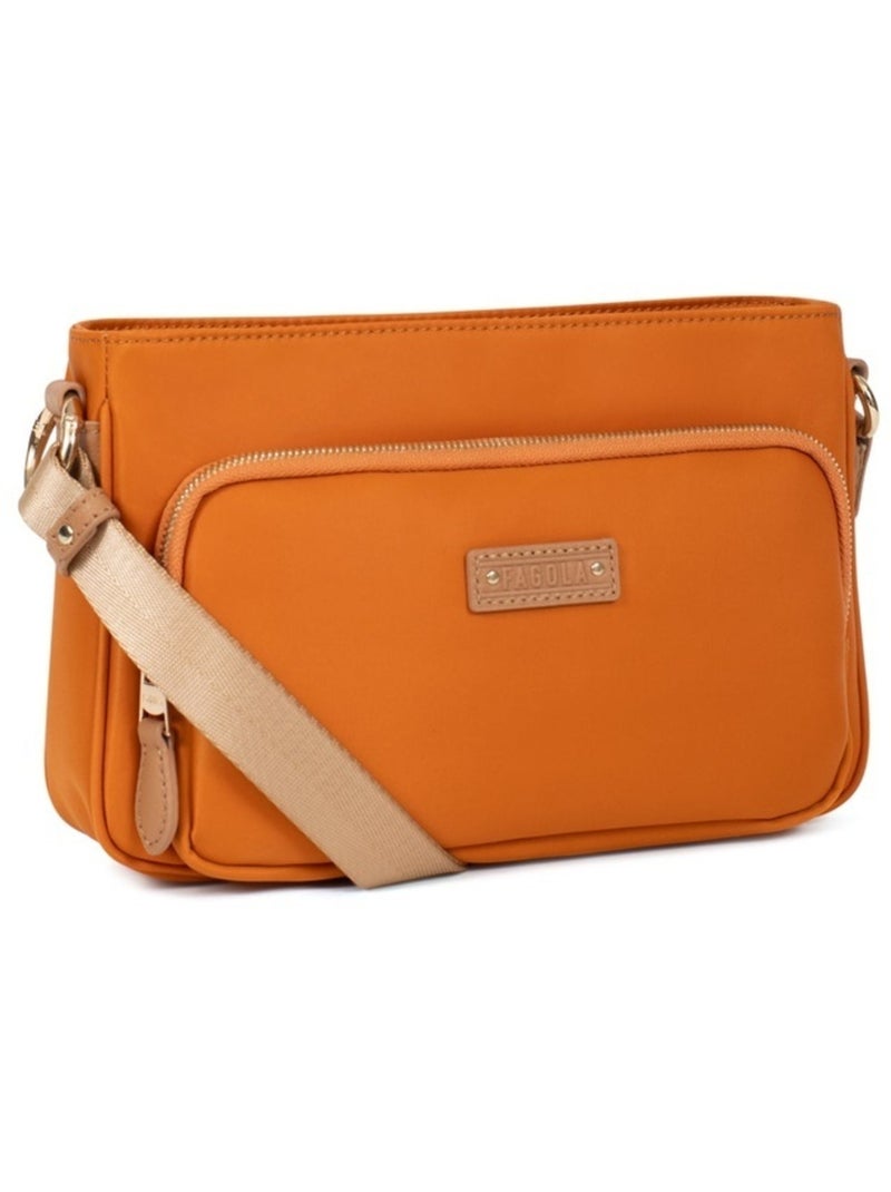 FIONA - Borsa a tracolla - Materiale idrorepellente Arancione - Kiabi