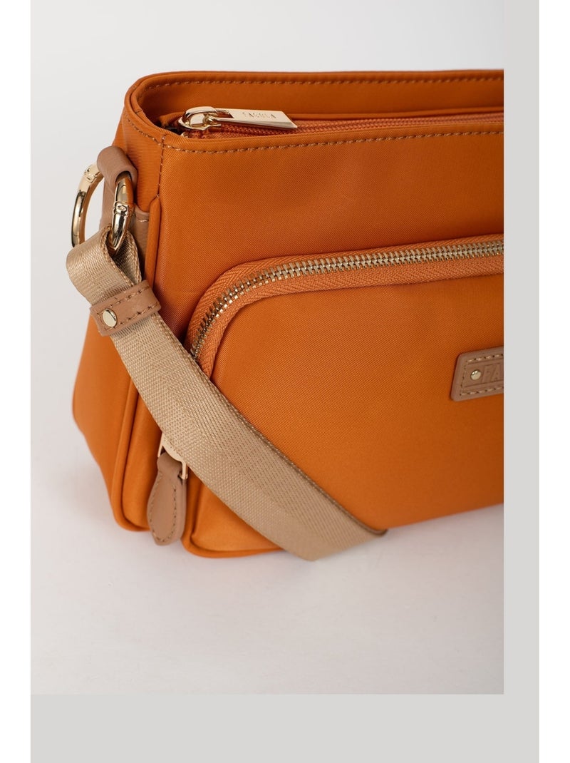 FIONA - Borsa a tracolla - Materiale idrorepellente Arancione - Kiabi