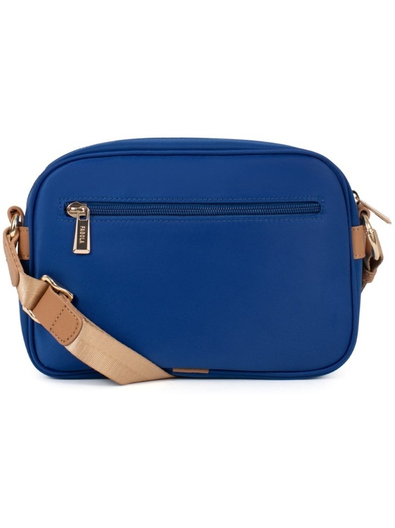 FIONA - Borsa a tracolla - Materiale idrorepellente Bianco Blu marino - Kiabi