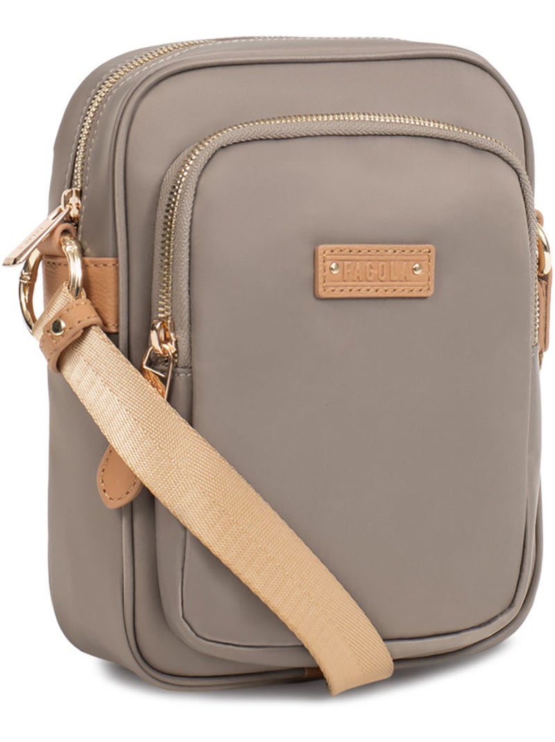 FIONA - Borsa a tracolla - Materiale idrorepellente Marrone avana - Kiabi