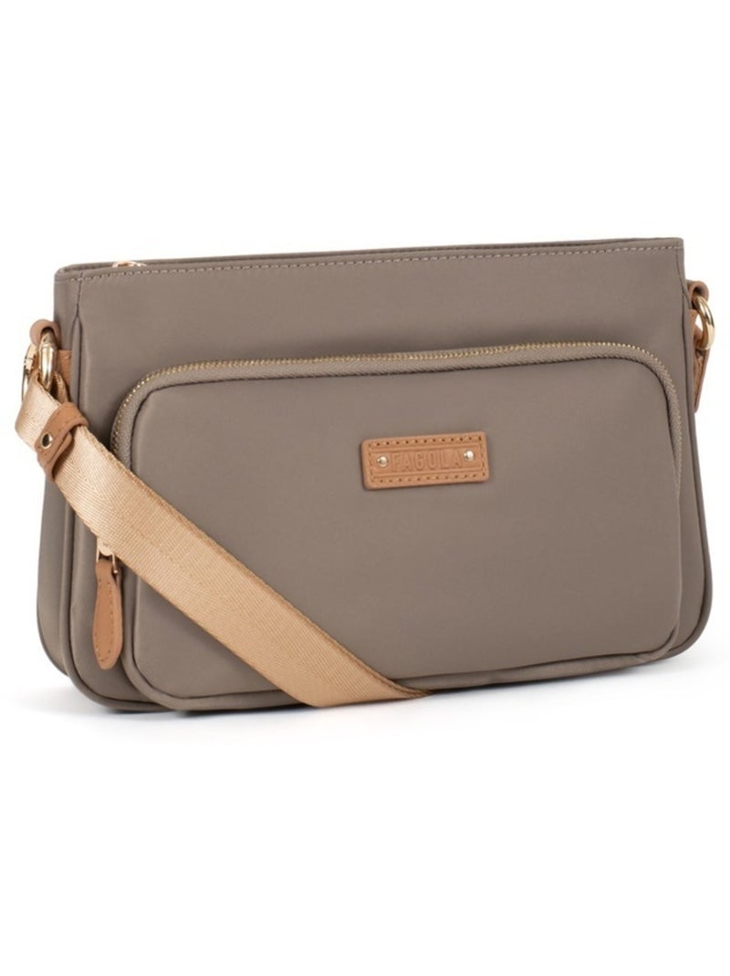 FIONA - Borsa a tracolla - Materiale idrorepellente Marrone avana - Kiabi