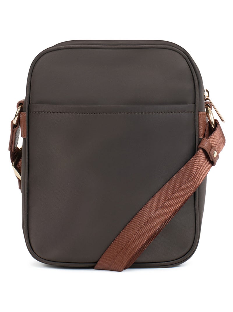FIONA - Borsa a tracolla - Materiale idrorepellente Marrone tabacco - Kiabi