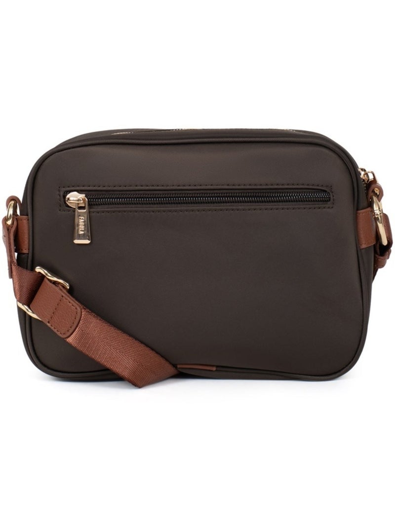 FIONA - Borsa a tracolla - Materiale idrorepellente Marrone tabacco - Kiabi