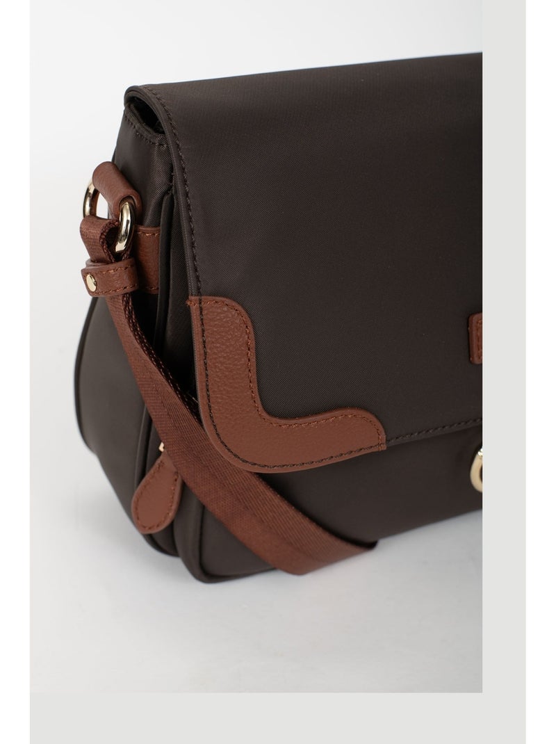 FIONA - Borsa a tracolla - Materiale idrorepellente Marrone tabacco - Kiabi