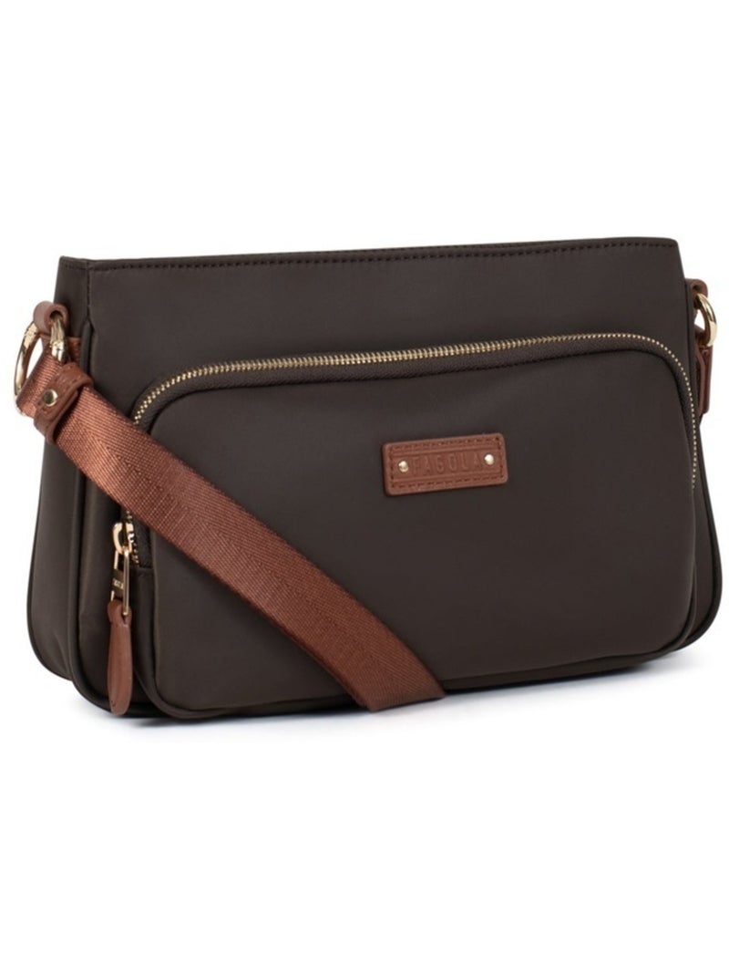 FIONA - Borsa a tracolla - Materiale idrorepellente Marrone tabacco - Kiabi
