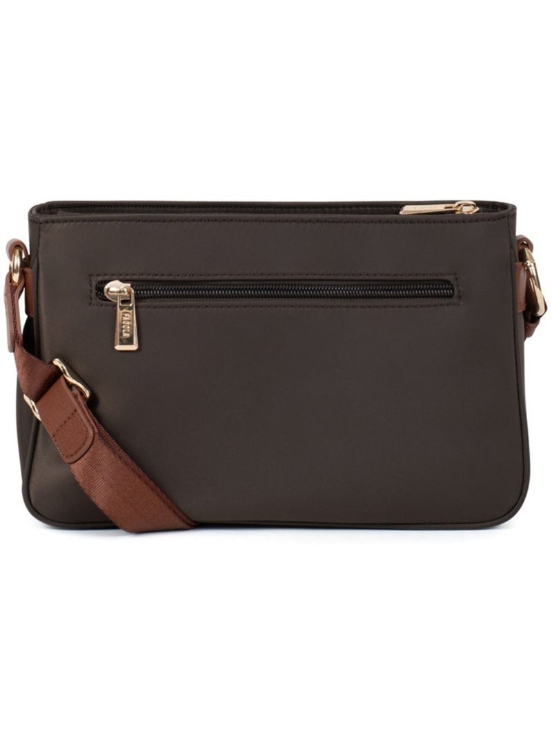 FIONA - Borsa a tracolla - Materiale idrorepellente Marrone tabacco - Kiabi
