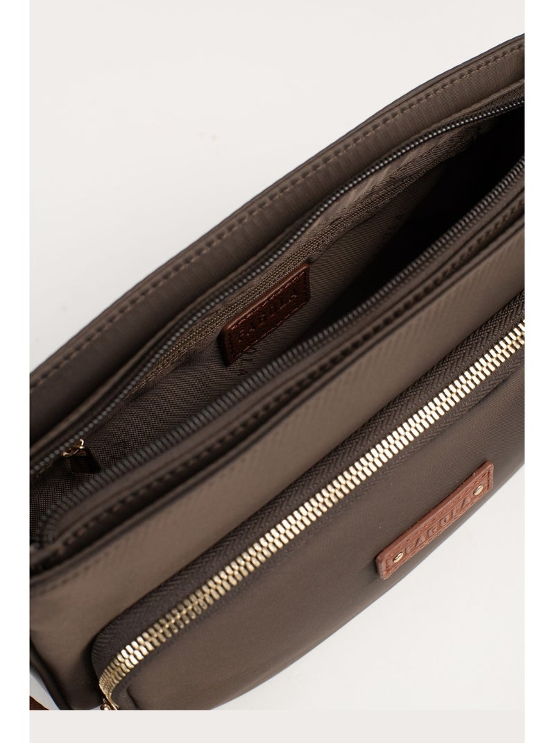 FIONA - Borsa a tracolla - Materiale idrorepellente Marrone tabacco - Kiabi