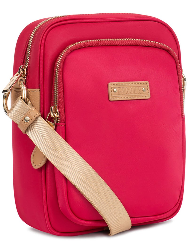 FIONA - Borsa a tracolla - Materiale idrorepellente Rosso - Kiabi