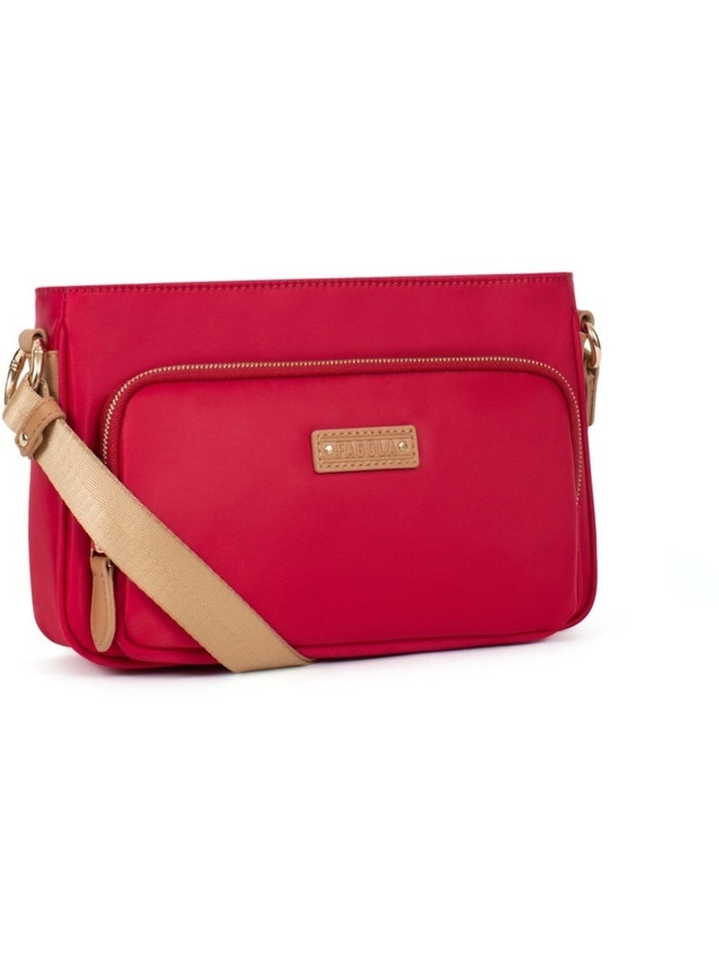 FIONA - Borsa a tracolla - Materiale idrorepellente Rosso - Kiabi