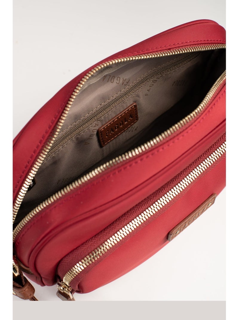 FIONA - Borsa a tracolla - Materiale idrorepellente Rosso pomodoro - Kiabi