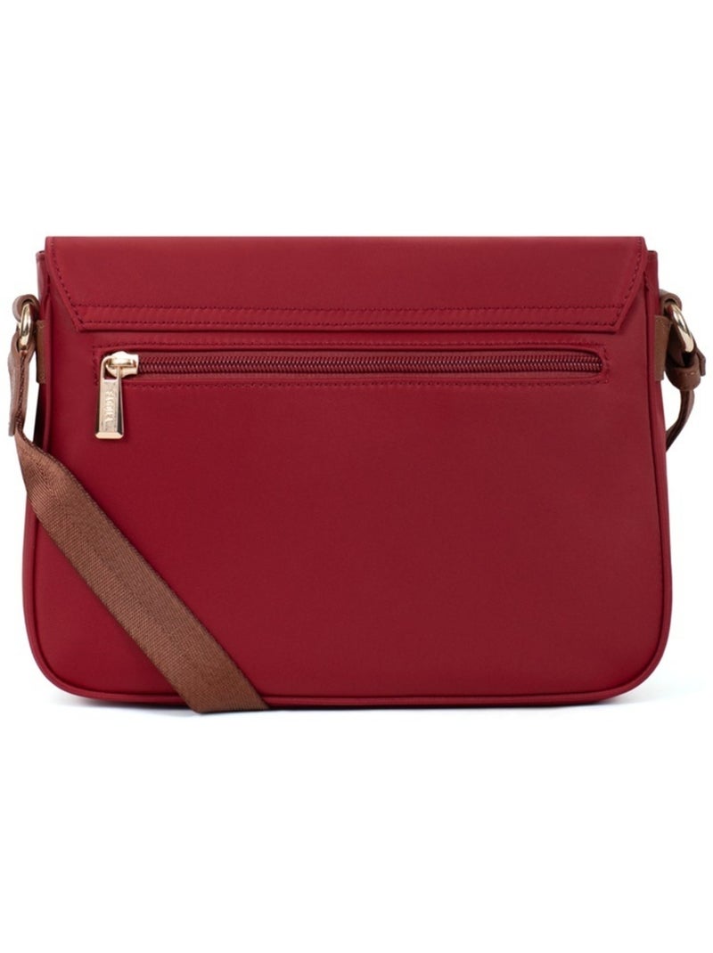 FIONA - Borsa a tracolla - Materiale idrorepellente Rosso pomodoro - Kiabi