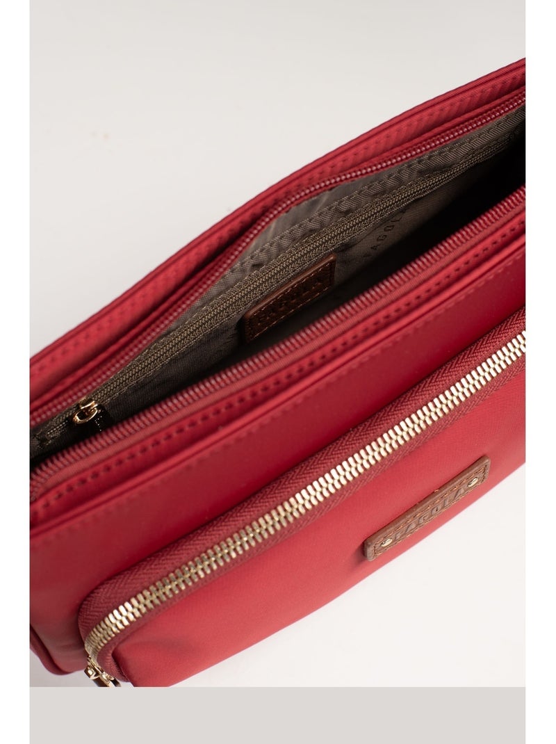 FIONA - Borsa a tracolla - Materiale idrorepellente Rosso pomodoro - Kiabi