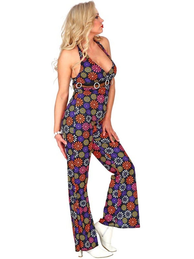 Fiori su tuta in stile anni '70 Multicolore - Kiabi