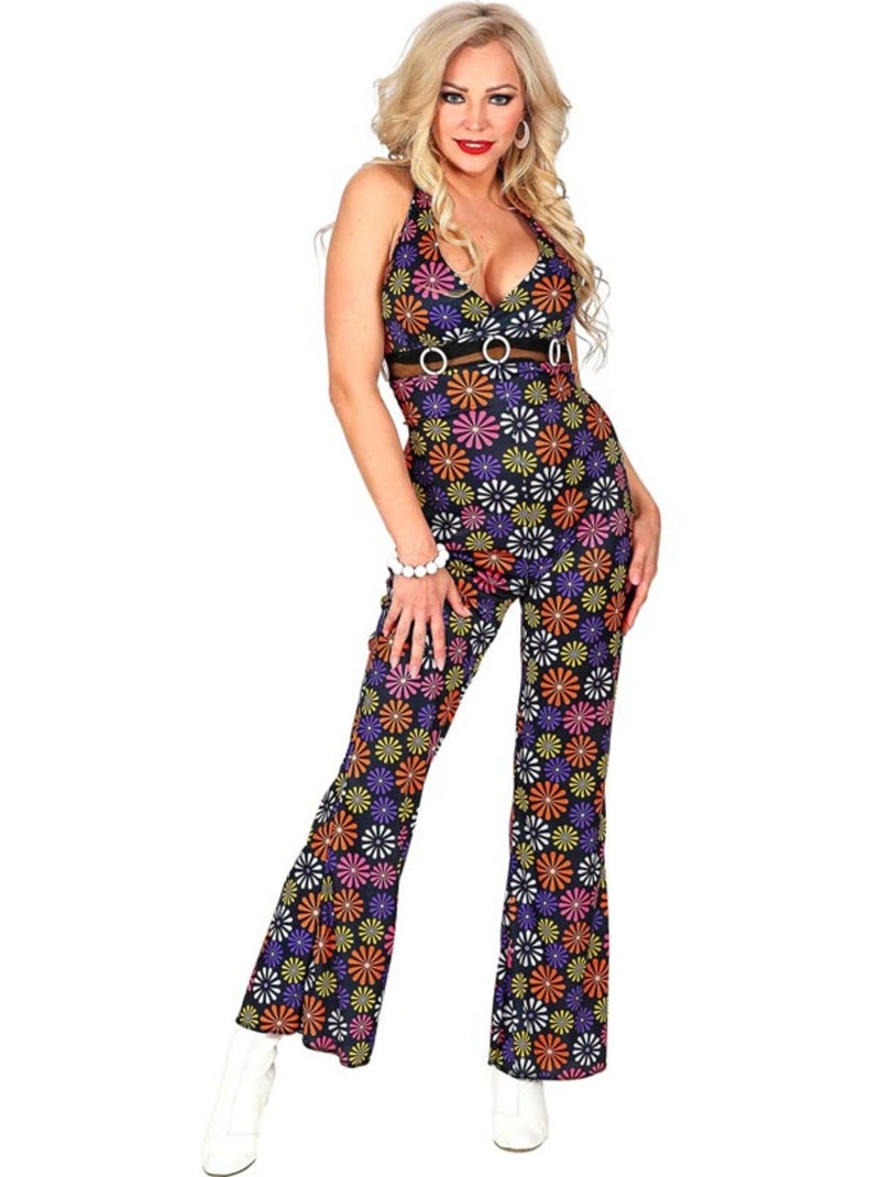 Fiori su tuta in stile anni '70 Multicolore - Kiabi