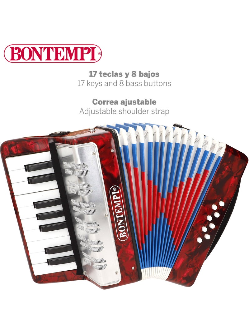 Fisarmonica in legno per bambini con 17 tasti, 8 pulsanti e mantice estensibile - bontempi N/D - Kiabi