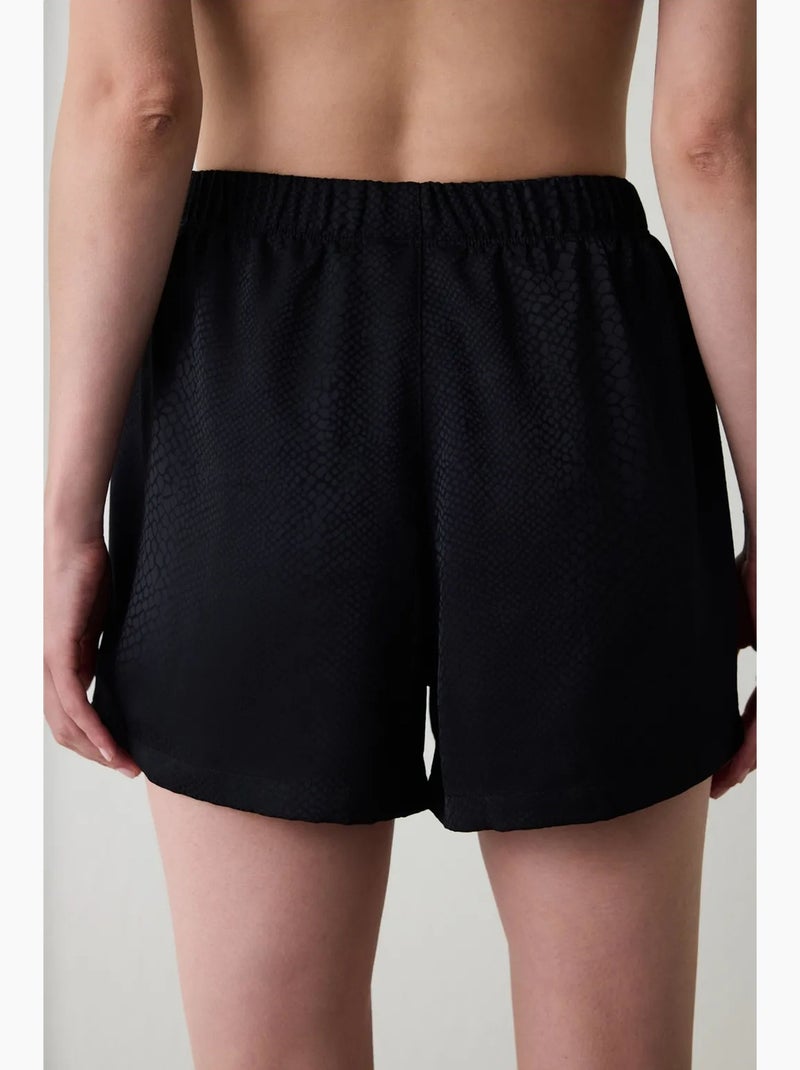 Fleur pantaloni del pigiama in raso penti Nero - Kiabi
