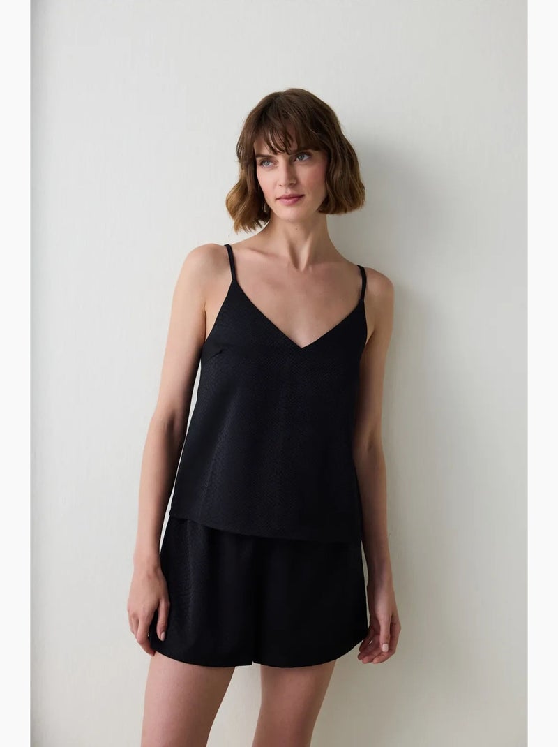 Fleur pantaloni del pigiama in raso penti Nero - Kiabi