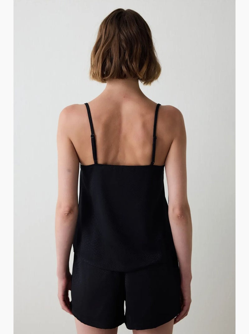 Fleur pantaloni del pigiama in raso penti Nero - Kiabi