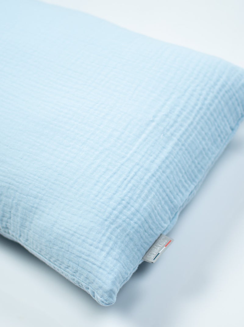 Fodera cuscino lungo garza cotone | sevira kids | sevira kids Blu - Kiabi