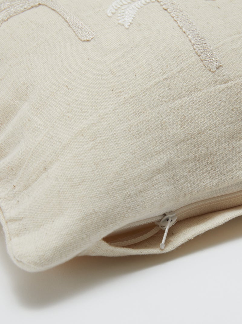 Fodera per cuscino (30x50 cm) in lino misto - Kiabi Home BEIGE - Kiabi