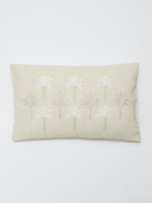 Fodera per cuscino (30x50 cm) in misto lino - Kiabi Home - Kiabi