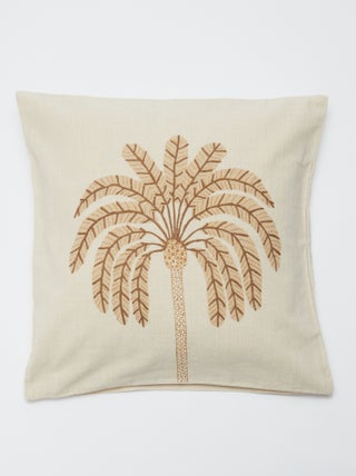 Fodera per cuscino (45x45 cm) effetto lino - Kiabi Home