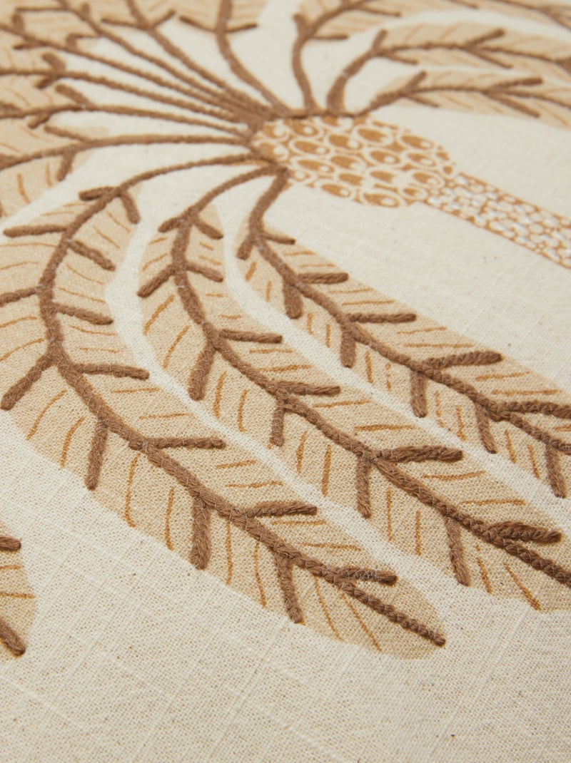 Fodera per cuscino (45x45 cm) effetto lino - Kiabi Home BEIGE - Kiabi