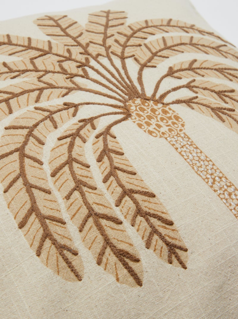 Fodera per cuscino (45x45 cm) effetto lino - Kiabi Home BEIGE - Kiabi