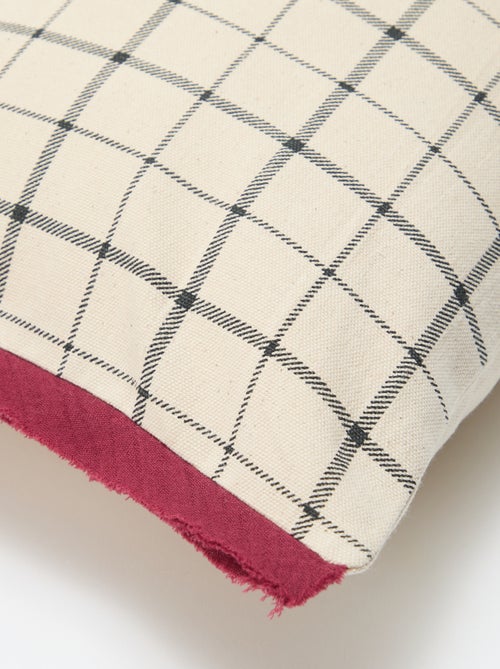 Fodera per cuscino a quadri - Kiabi Fodera per cuscino a quadri - Kiabi