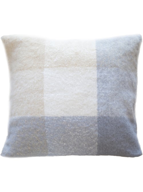 Fodera per cuscino a quadri con effetto mohair - Kiabi