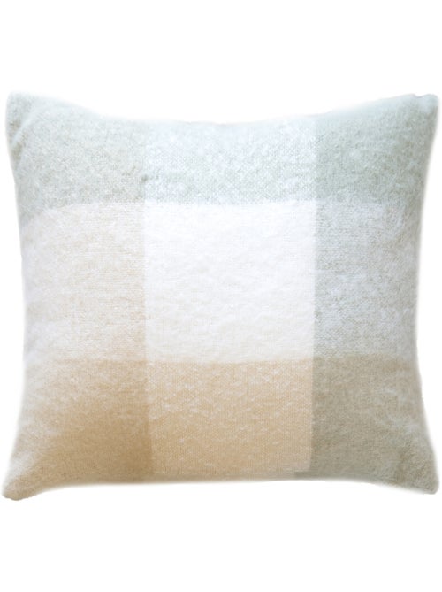 Fodera per cuscino a quadri con effetto mohair - Kiabi